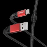 Hama Extreme USB kábel 1,5 M USB 2.0 USB A USB C Fekete, Vörös (201540)