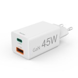 Hama Fast Charger GaN Mini Charger 45W White 00201993