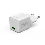 Hama Fast Charger GaN USB-C Super-Mini Charger PD 25W White 00201981