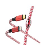 Hama FIC E3 adatkábel usb type-c lightning Reflective 1,5m piros (201562)