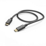Hama FIC E3 Type-C/Type-C USB 2.0 töltő és adatkábel 1m Black 00201589
