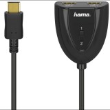 Hama FIC hdmi közösítő, aranyozott, 2be-1ki (205161)