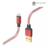Hama FIC Lightning reflective adatkábel 1,5m Red 00201554