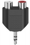 Hama FIC st adapter sztereo 3,5mm jack dugó - 2rca alj (205187)