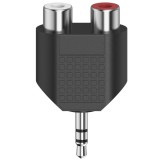 Hama FIC st adapter sztereo 3,5mm jack dugó - 2rca alj (205187)