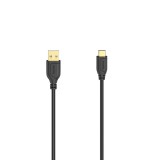 Hama Flexi Slim USB-C to USB-C Cable 0,75m Black 00200634