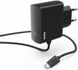 Hama hálózati töltő micro USB 2,4A, fekete (183247)