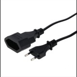 Hama hosszabbító tápkábel euro fekete, 3m