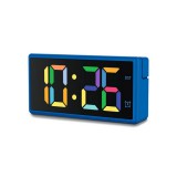 HAMA Ibiza Digital Alarm Clock, Multi-Colour Display, with USB Charging Functi - 222209