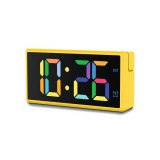 HAMA Ibiza Digital Alarm Clock, Multi-Colour Display, with USB Charging Functi - 222210
