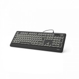 Hama KC-550 Illuminated LED USB Keyboard Black HU 13182671