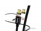 Hama micro USB adatkábel mágneses csatlakozóval,1m,fekete