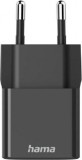 Hama mini USB-C Hálózati töltő - Fekete