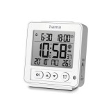 HAMA Rhodes Digital Radio Alarm Clock, LCD, white - 185894