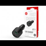 HAMA szivargyújtó töltő adapter USB-A + Type-C bemenettel - 32W - HAMA Charger Kit with USB-C/USB-A PD3.0 + QC3.0 - fekete (201690)