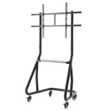 HAMA Trolley TV Stand with Castors, up to 100", Height-adjustable, black - 220875