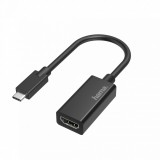 Hama Ultra HD 4K USB Type-C - HDMI Adapter Black 00205160