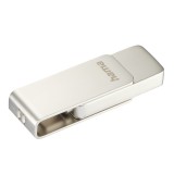 Hama Uni-C Rotate Pro pendrive 32 GB USB C-típus 3.2 Gen 1 (3.1 Gen 1) Ezüst