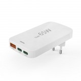 Hama univerzális hálózati USB&TYPE-C töltő "PD/QC" 65W fehér (00201976) (00201976)