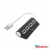 Hama USB 2.0 HUB 4 porttal, fekete (200119)