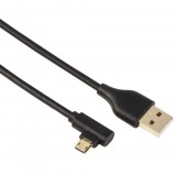 Hama USB 2.0 - micro-USB derékszögű adatkábel 1m fekete (hama54545) - Adatkábel