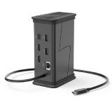 HAMA USB 3.1 TYPE-C, 9IN1 DOKKOLÓ ADAPTER (USB3.1,HDMI,LAN,USB-C,PD,JACK) - 200150