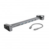 Hama USB 3.1 Type-C 9in1 dokkoló adapter V2 (USB 3.1, HDMI, LAN, USB-C, PD, SD) (00200103)