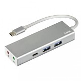Hama USB 3.1 TYPE-C HUB (2 USB, 1 USB TYPE-C) +3,5" AUDIO 135758