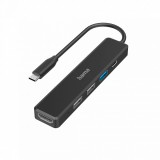 Hama USB 3.2 GEN1 TYPE-C 5IN1 Docking Adapter Black 00200117