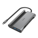 Hama USB 3.2 GEN1 TYPE-C 7IN1 Dokkoló Grey 00200143