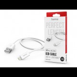 HAMA USB-A - Lightning adat- és töltőkábel 1,5 m-es vezetékkel - HAMA USB-A - Lightning Cable - fehér (201581)
