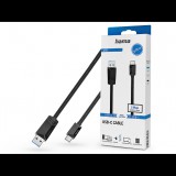 HAMA USB-A - Type-C adat- és töltőkábel 0,75 m-es vezetékkel - HAMA USB-A - USB-C Cable - fekete (200651)