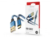 HAMA USB-A - Type-C adat- és töltőkábel 1,5 m-es vezetékkel - HAMA Reflective USB-A - USB-C Cable - kék