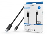 HAMA USB-A - Type-C adat- és töltőkábel 3 m-es vezetékkel - HAMA USB-A - USB-C Cable - fekete