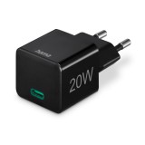 Hama USB-C PD/Qualcomm Super-Mini-Charger 20W Black 00201984