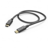 Hama USB-C - USB-C töltőkábel 1m fekete (201589)