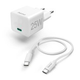 Hama USB Type-C Fast Charge adapter 1m Cable White 00201624