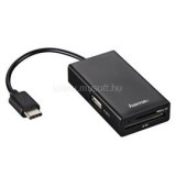 HAMA USB Type-C kártyaolvasó, HUB és OTG adapter kombó (54144)
