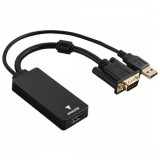 Hama VGA HDMI ADAPTER +USB (AUDIO) 54547