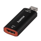 Hama Video Recording Stick USB Plug - HDMI Socket 4K Black 00074257