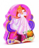 Hamupipőke formadobozos kirakó, 36 db-os - Cinderella - 36 pcs - Djeco