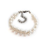 HAND MADE GYÖNGY KARKÖTŐ - white