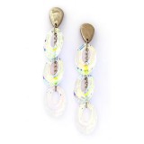 HAND MADE HELIOS FÜRTÖS FÜLBEVALÓ - crystal ab