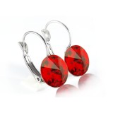 HAND MADE RIVOLI FRANCIAKAPCSOS FÜLBEVALÓ - 12mm-es KRISTÁLLYAL