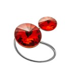 HAND MADE SWAROVSKI KRISTÁLYOS NEMESACÉL GYŰRŰ