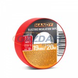 HANDY 11097RD Szigetelőszalag 20m, piros