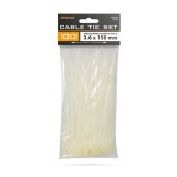 Handy fehér kábelkötegelő 100x3,6mm 100db-os kiszerelésben 05414