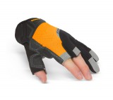HANDY Munkavédelmi kesztyű - "XL" - Habosított tenyér, 3 nyitott ujj
