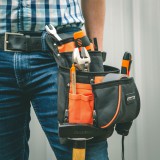 HANDY Poliészter szerszámtároló övtáska - 4+6 zseb