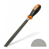 HANDY Precíziós reszelő fémhez - félkör alakú - kétszeres vágású - közepes durvaságó